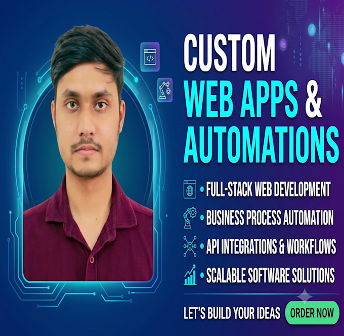 create full stack website and apps