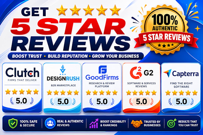 do gmb, g2, clutch, bbb, capterra, facebook or any website review