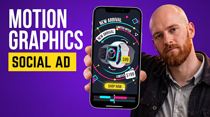 create a motion graphics ad for instagram and tiktok