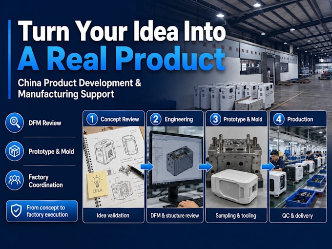 help develop your product and manufacture it in china