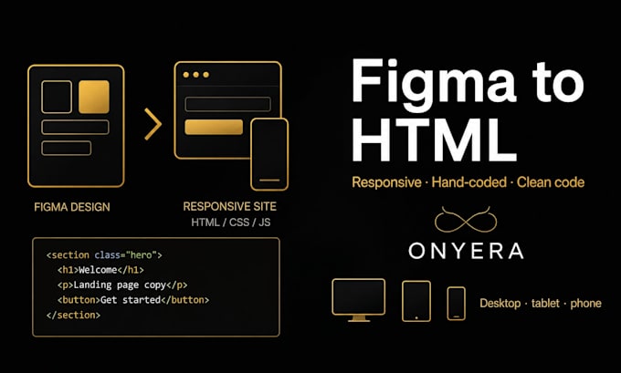 convert your figma to HTML CSS and javascript