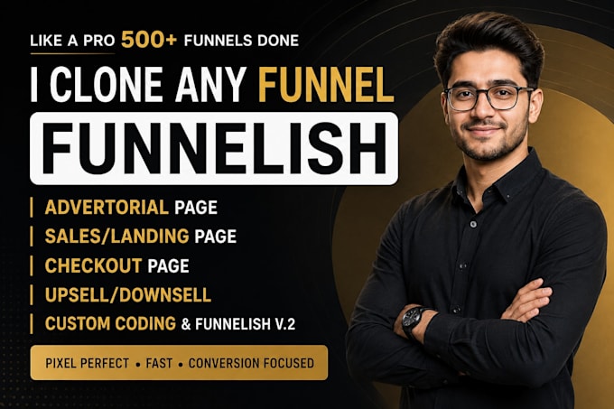 clone any advertorial and product page using funnelish