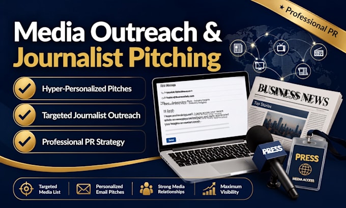 write and distribute hyper personalized media pitches to top journalists