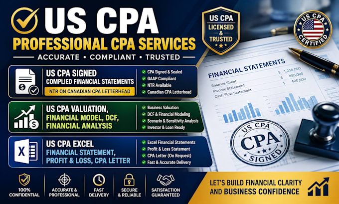 do US CPA valuation, financial model, dcf, financial analysis