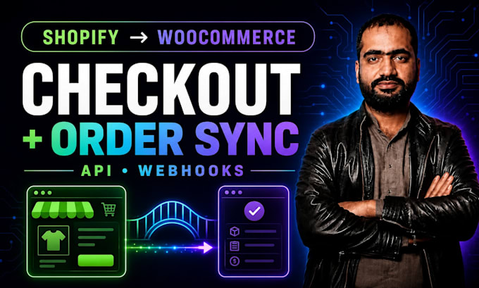 connect shopify to woocommerce checkout and sync orders