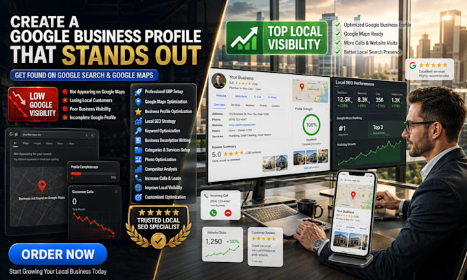 build a google business profile for higher maps ranking