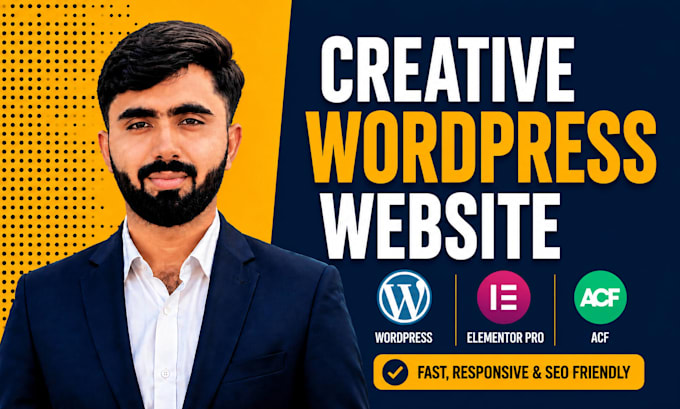 design or redesign creative wordpress website with elementor pro and acf