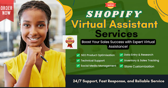 be your shopify VA shopify virtual assistant dropshipping mentor shopify manager
