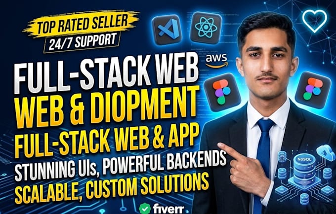 build a custom responsive website with full stack development front and back end