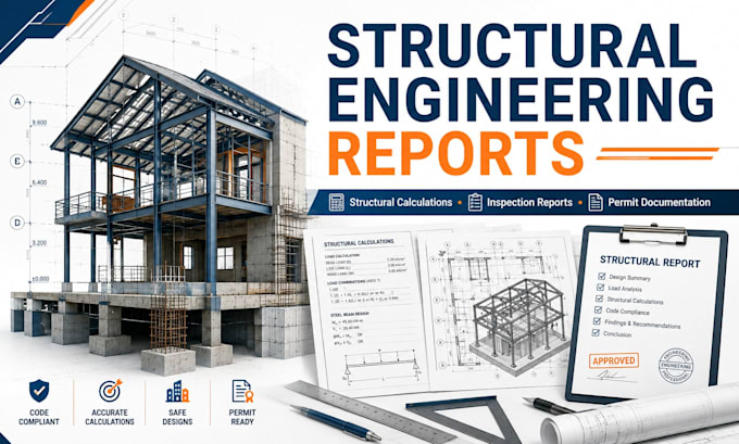 prepare professional structural engineering reports and calculations