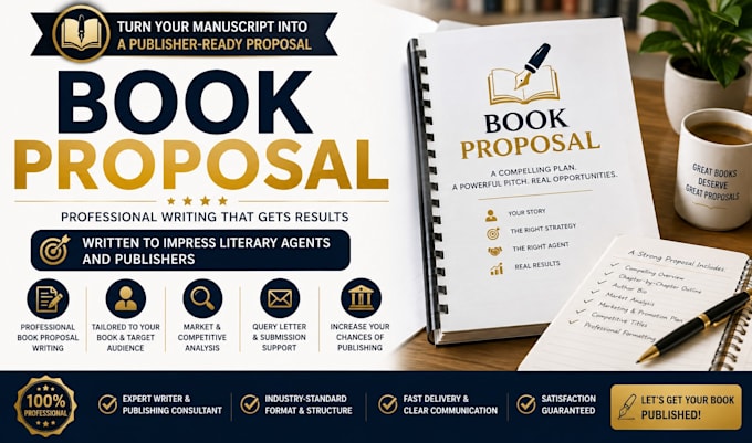write a professional book proposal for literary agents and publishers