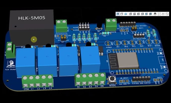 design esp32 pcb iot telemetry pcb scada industrial wireless rf pcb design
