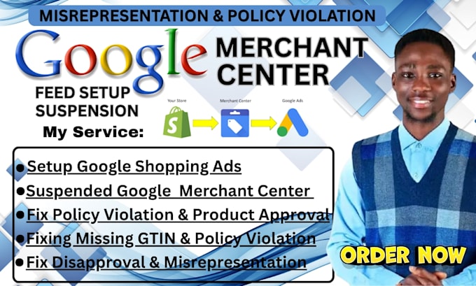 fix google merchant suspension misrepresentation product disapproval feeds error