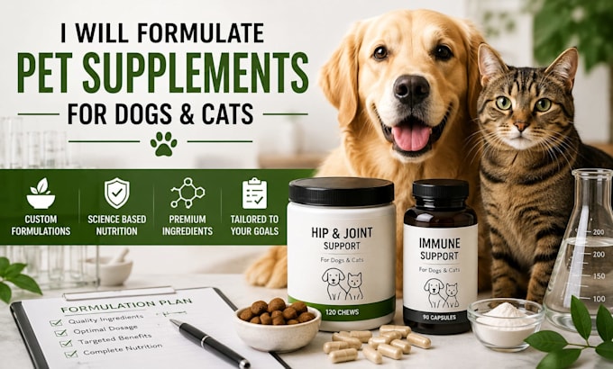 formulate custom pet supplements for dogs and cats