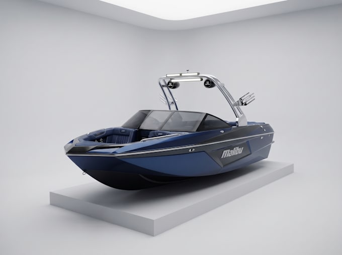create 3d boat model, 3d yatch, 3d ship and boat animation