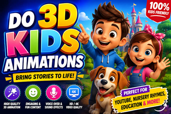 do 3d kids animations