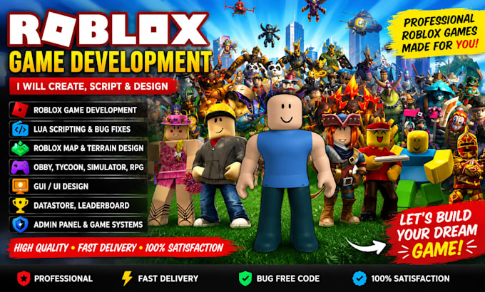 develop your full roblox game roblox script, robolx developer, roblox game