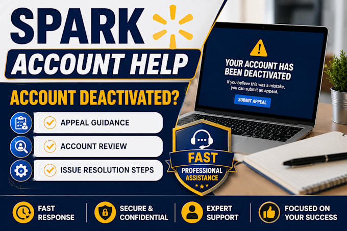 spark driver deactivation assistance on approval in three days