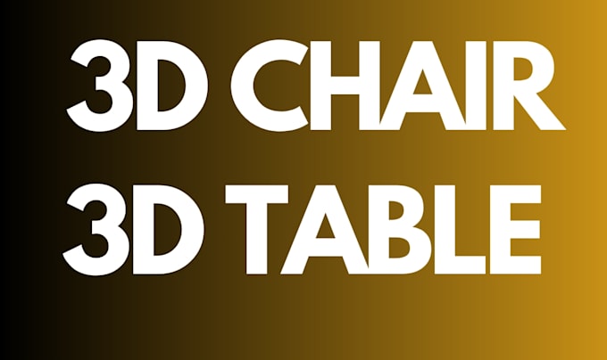 create 3d pen, 3d chair