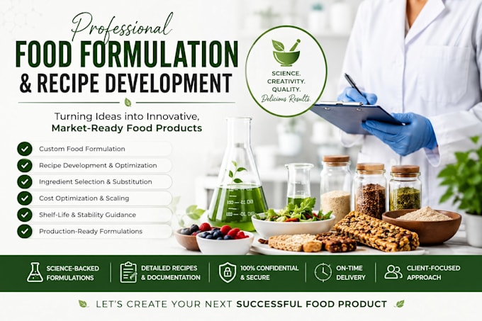 do custom food formulation and recipe development