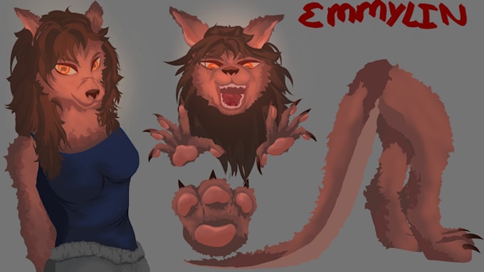 digital art of furries