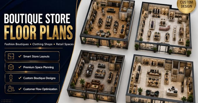 design boutique store floor plans for clothing shops