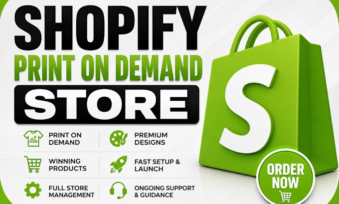 setup shopify print on demand store shopify pod website printify store