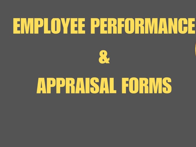 performance review and appraisal forms