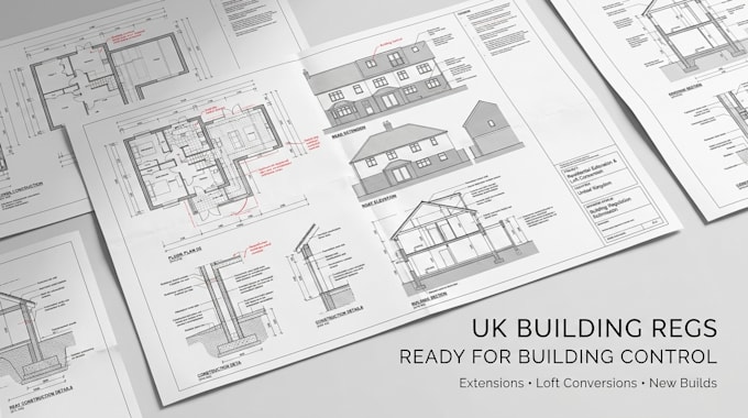 do UK building regulation drawings, structural calculation and construction plan