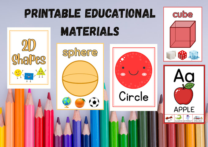 design custom educational materials and printable flashcards