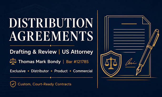 prepare a legally binding distributor agreement for your