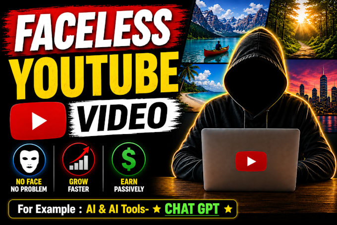 create ai faceless youtube videos