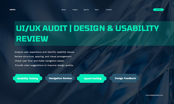 review your website UI UX and provide usability feedback