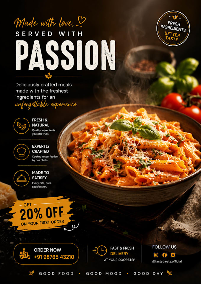 design food posters and restaurant flyer