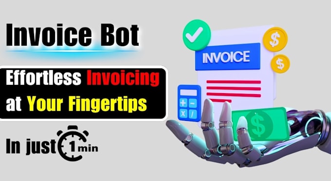 develop a custom invoicing bot, pdf invoice bot for automated billing payment