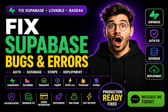 fix lovable ai base44 app replit ai supabase bugs oauth stripe deployment issues