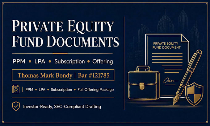 draft a private equity fund private placement memorandum as a US attorney