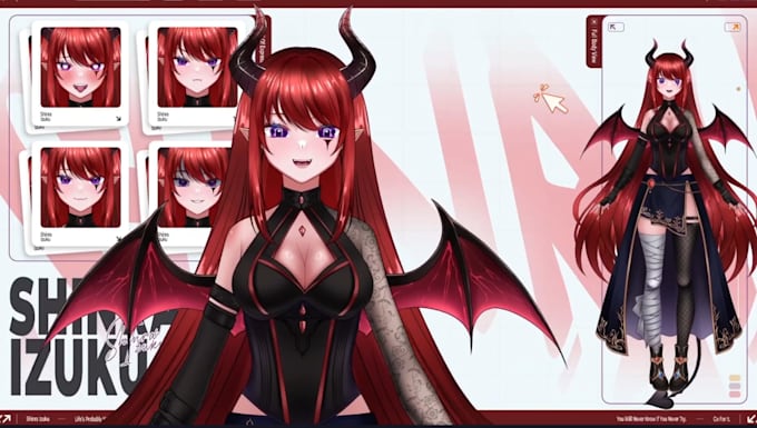 design and rig live2d vtuber model, vtuber rigging, vtube studio