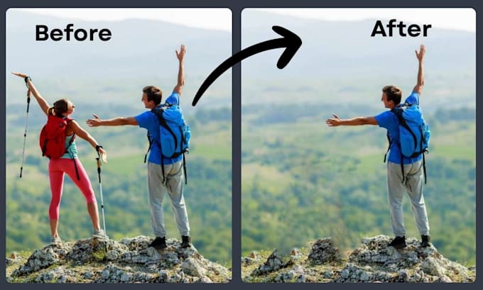remove background and any objects in photoshop