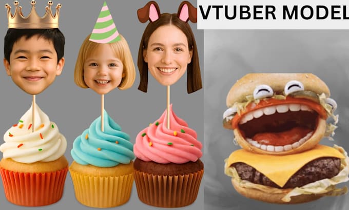 create 3d vtuber filter, vrm avatar, ar face filter for tiktok and vtube studio