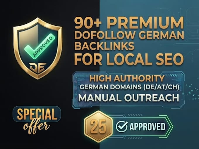 make premium 25 dofollow german backlinks for local seo