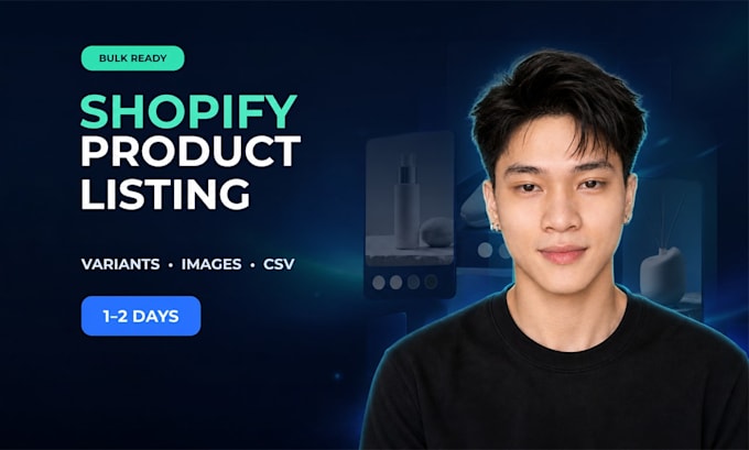 do shopify product listing and product upload