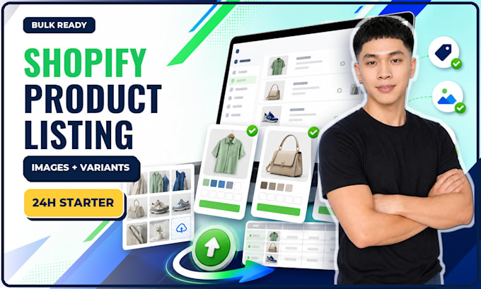 upload shopify product listings with images and variants
