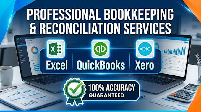 do accurate excel bookkeeping, data entry, and bank reconciliation