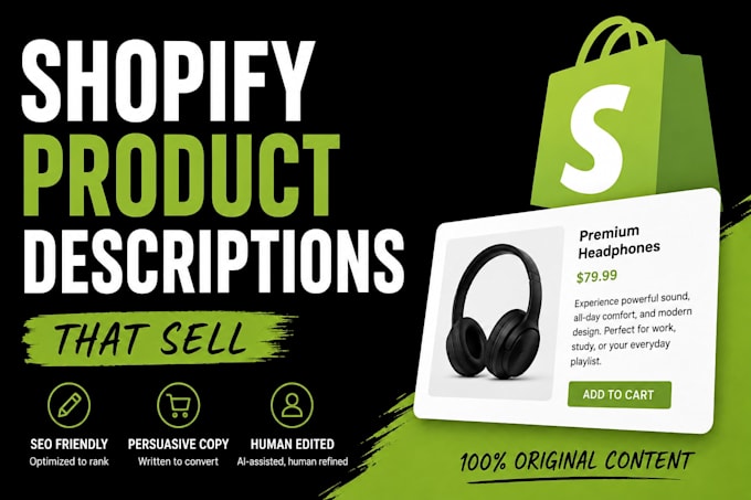 write shopify product descriptions that sell
