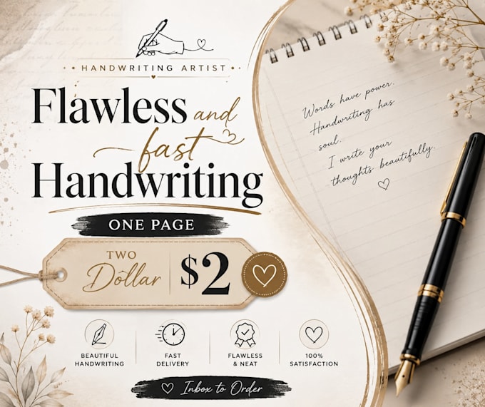 write flaw less and fast handwriting