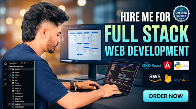do custom website development as front end or full stack web developer