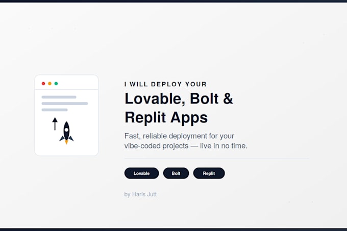 fix and deploy your lovable bolt replit or vibe coded app