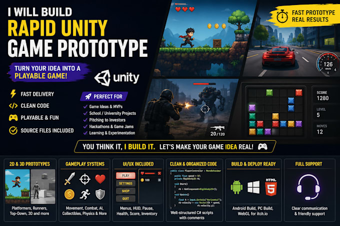 make rapid prototype for your game idea