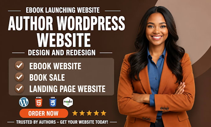 design author website, ebook website, portfolio website, book author website wix